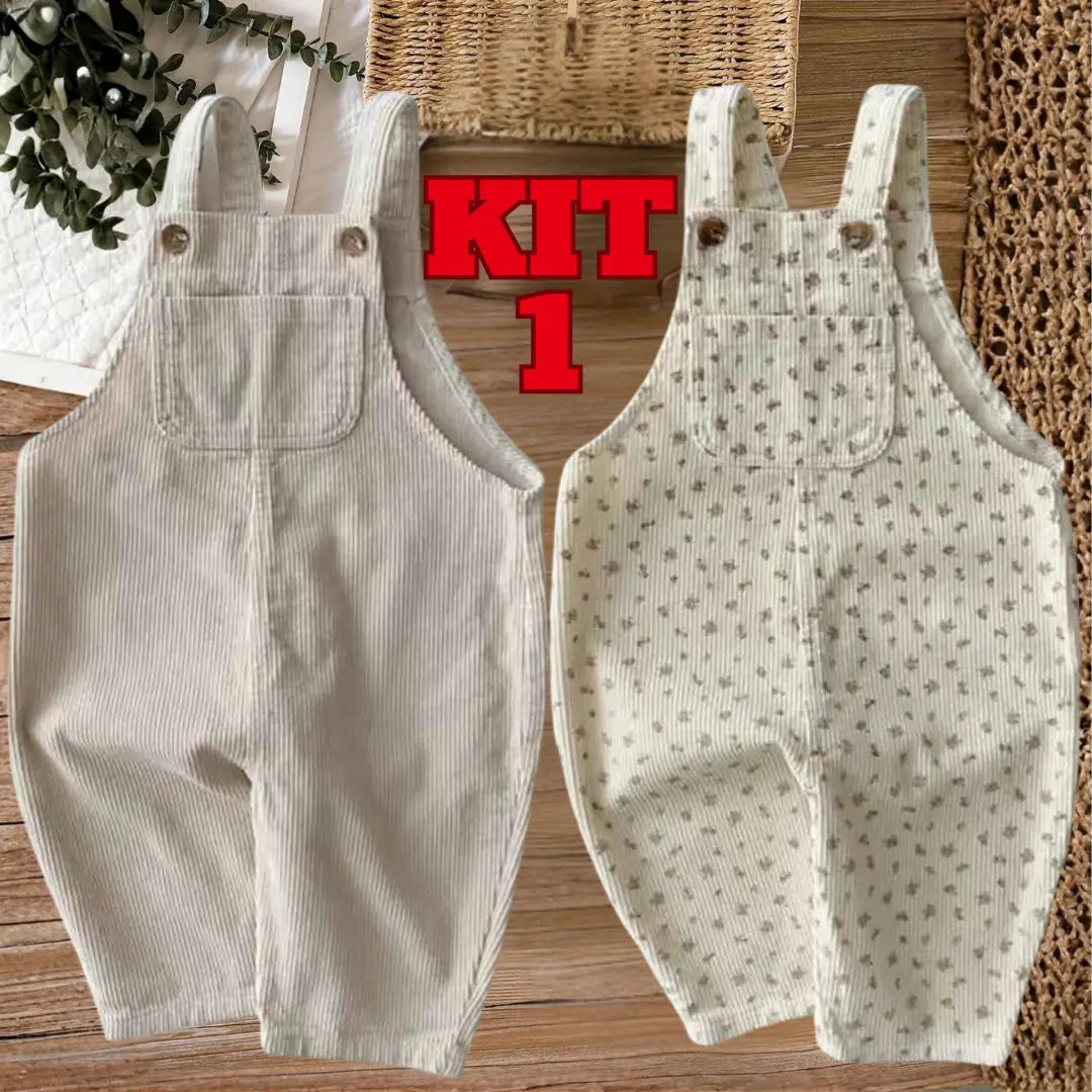 Conjunto Macacão Infantis Jeans sem Mangas Leve 2 Pague 1 - Chefa