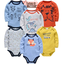 Kit Bodysuit Algodão Manga Longa Compre 6 Pague 3 - Kayky