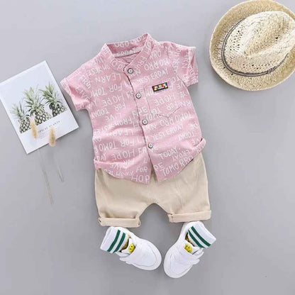 Conjunto Camisa + Bermuda Traje Casual 2 Peças - Heitor